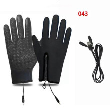 (XL,043black)Gloves Mens Waterproof,Ultimate Winter Heated Windproof Gloves