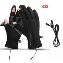 (M, 022black A) Gloves Mens Waterproof,Ultimate Winter Heated Windproof Gloves