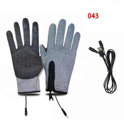 (M,043grey)Gloves Mens Waterproof,Ultimate Winter Heated Windproof Gloves
