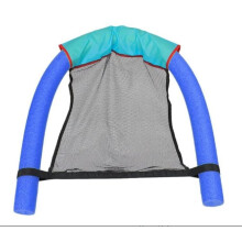 2 in 1 Pool Float Chair for Adults and Kids with EPE Foam and Breathable Mesh Seat, Blue