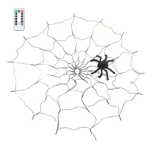 LED Spider Web Lights with Remote, Waterproof, Warm White 50mAh