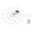LED Spider Web Lights with Remote, Waterproof, Warm White 50mAh 16