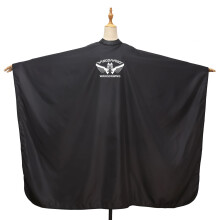Barber Cape Waterproof Silicone Neckline with Adjustable Snap Closure for Hair Cutting and Styling