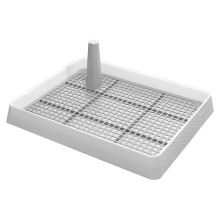 Dog Toilet Potty Training Tray for Puppies Pee Pad Holder PP White