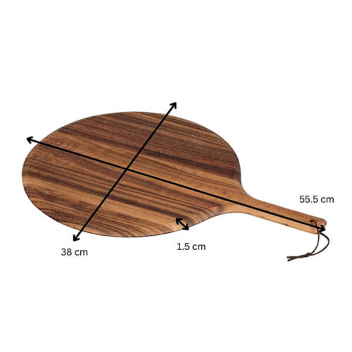 Tala Round Natural Acacia Pizza Paddle 2