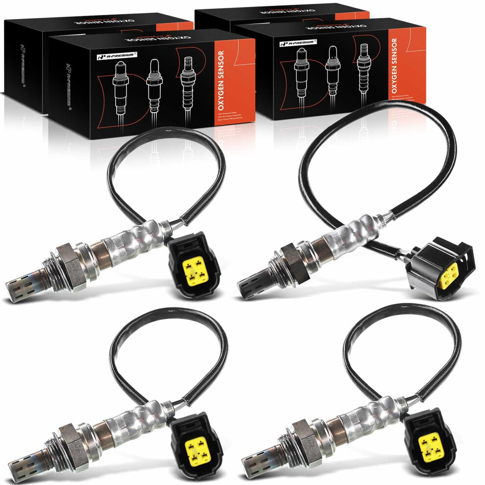 Oxygen Sensor 4Pack Upstream And Downstream For Chrysler Dodge Jeep Ram Improve Fuel Efficiency 9053599122883