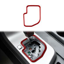 Gear Shift Cover Carbon Fiber Bezel Trim 20072013 Scratch Protection Red for Toyota Tundra