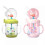 (Pink) Drinking Cup With Whale Squirt, Weighted Sippy Cups With Adjustable Straps 1