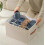 (Grey Black) Emboadlie Fabric Shoe Organizer Storage Box,Collapsible Shoe Storage Organizer 4