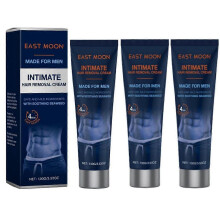 (3pcs)Intimate Private At Home Hair Removal Cream for Men - Painless, Flawless, Soothing Depilatory for Unwanted Coarse Male Body Hair