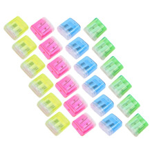 48 Piece Set Portable Hand Sharpener Plastic Manual Pencil Sharpener for Boys and Girls Creative Design Office School Accessories