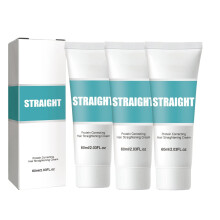 Protein Hair Straightening Cream for Frizzy Hair with Collagen Nourishment (3pcs)