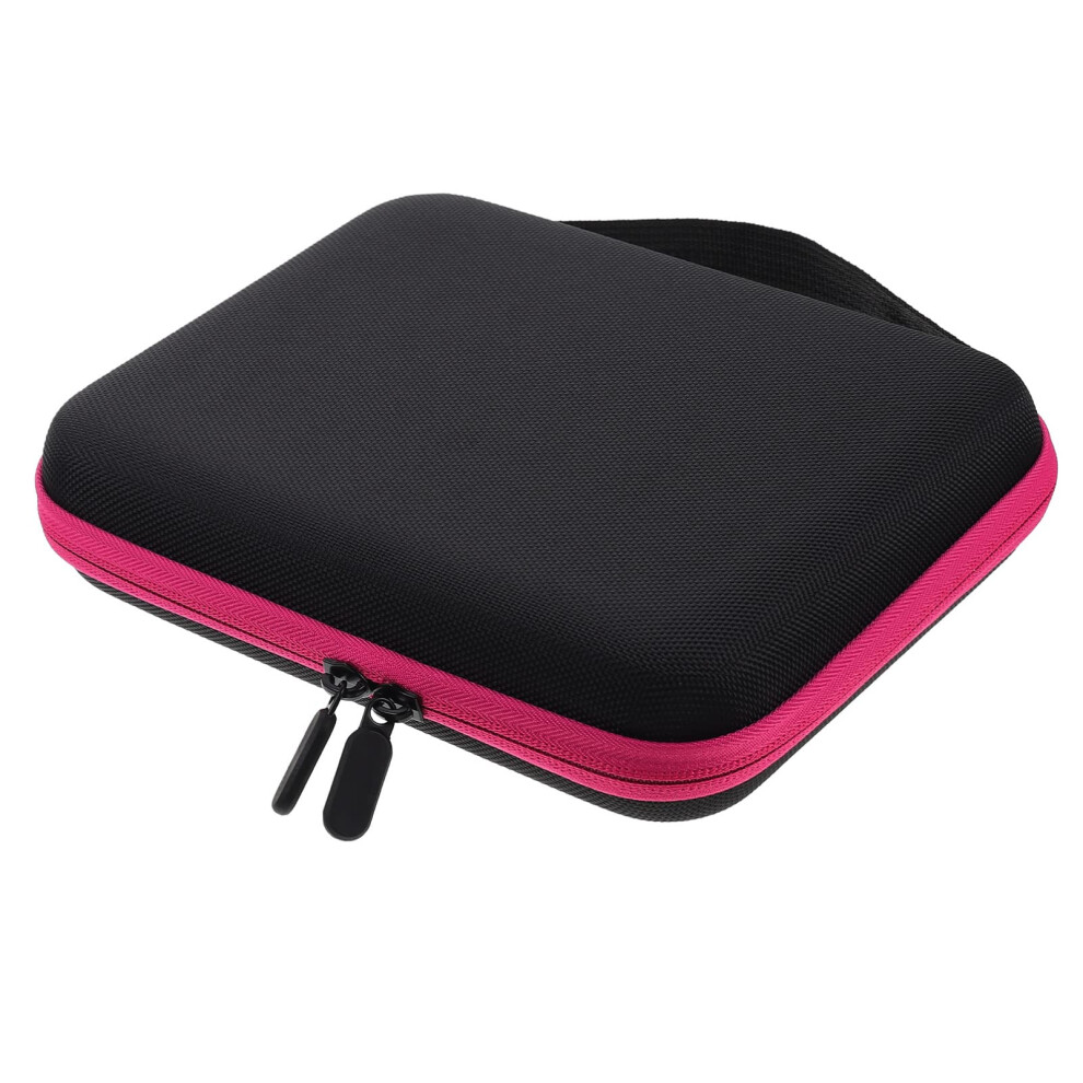 Red Essential Oil Storage Case 63 Slots For 13Ml Vials, Travel Organizer Bag With Handle, Rose