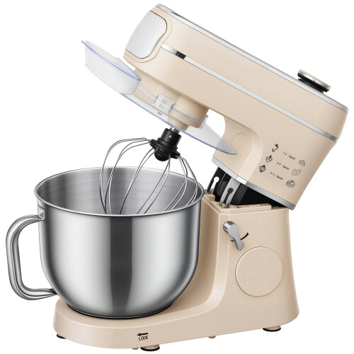 Homcom (Cream) HOMCOM 6L 1400W Stand Mixer with 11 Speeds & Fermentation Function 1