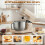 Homcom (Cream) HOMCOM 6L 1400W Stand Mixer with 11 Speeds & Fermentation Function 5