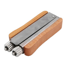 Beehive frame wire tensioner with wooden handle, durable crimping tool for beekeeping