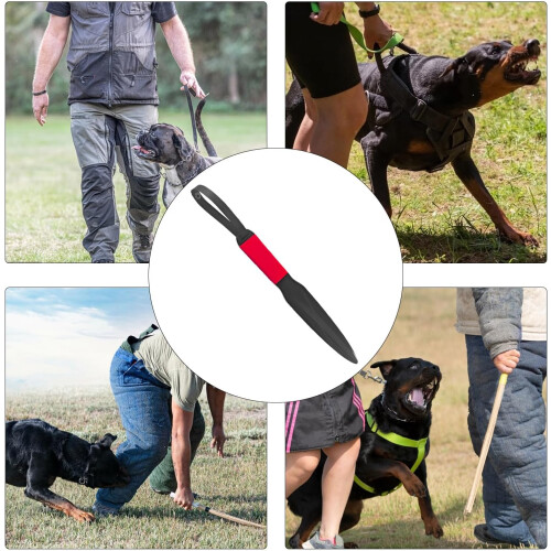 Dog Bite Training Stick  Durable Nylon for Small Medium Dogs, Red 2