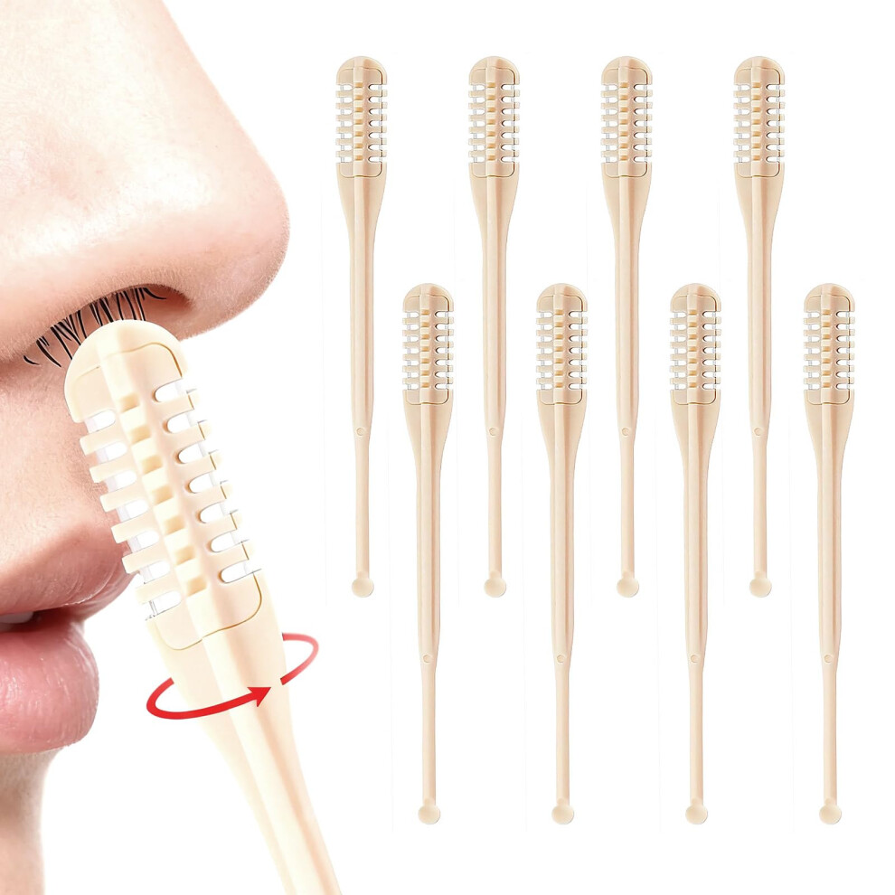 2in1 Nose Hair Trimmer and Ear Wax Remover, 360 Safe Rotation, Painless, Travel Size for Men and Women