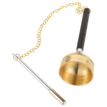 Bronze Dharma Instrument Metal Musical Vintage Bell Buddhist Ritual Utensil