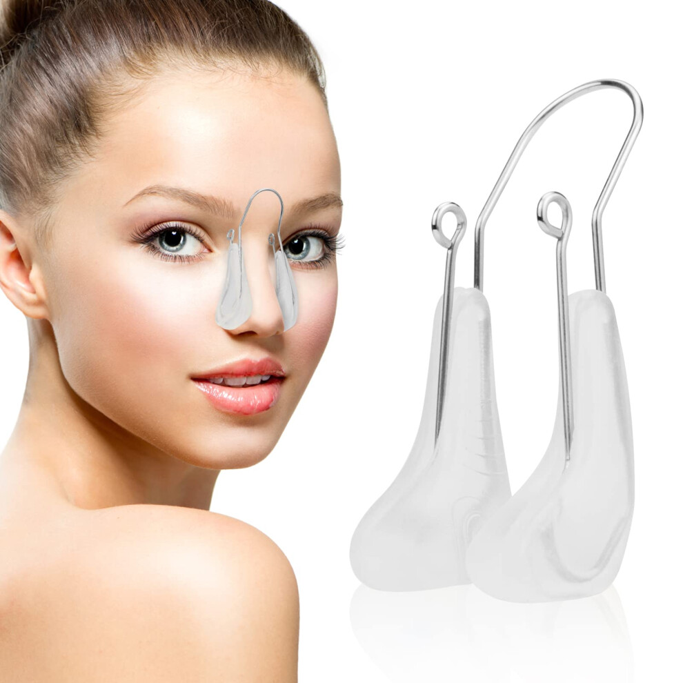 Nose Shaper and Lifter Clip for Women, Silicone Adjustable Nose Slimmer for Wide Noses, Pain
