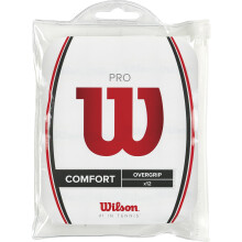Wilson Pro Overgrip WRZ4017WH Unisex Grip Tape White Pack of 30