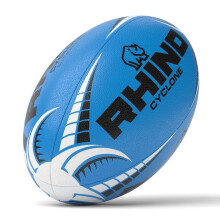 Rhino Cyclone Rugby Ball Blue Size 4