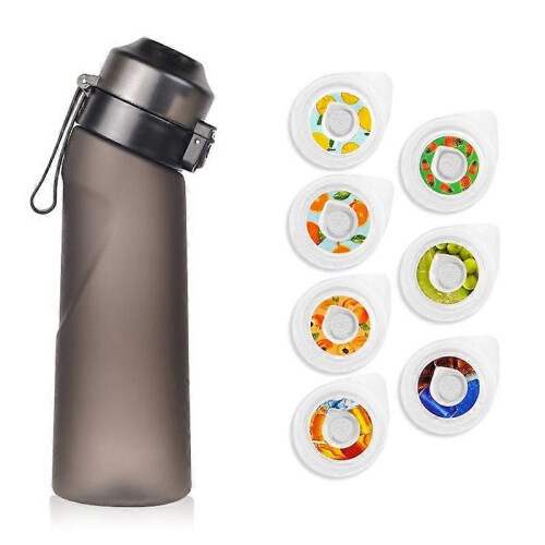 (Black 9) 650ML Flavored Water Bottle with 7 Fruit Pods