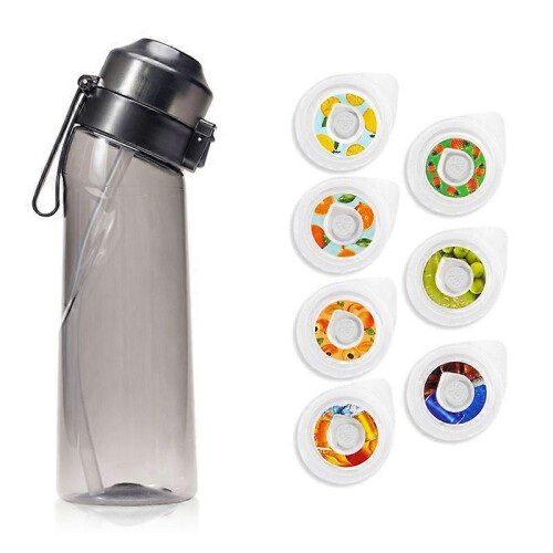 (Black 5)650ML Flavored Water Bottle with 7 Fruit Pods