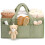 Portable Diaper Caddy Organizer with Double Hook and Loop Fasteners, Plush Changing Bag 1