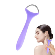 Hair Removal Device Effective Chin Spring Epilator, Reusable Hair Removal Tool for Back, Eyebrows, Arm, Body, Daily Care Purple
