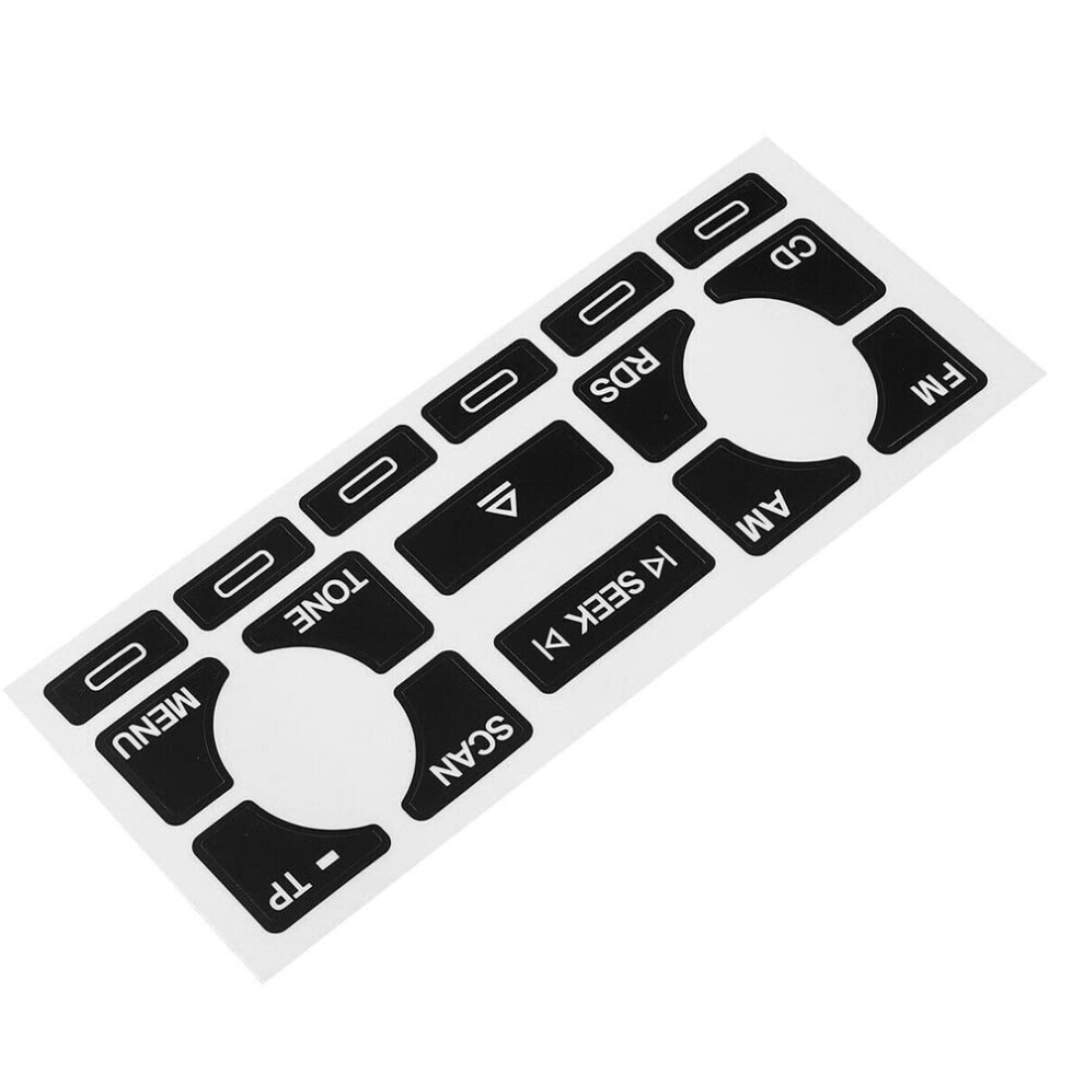 Car Button Stickers For Audi A4 A6 Â Selfadhesive Dashboard Decals, Pvc Replacement Kit 9455672796422
