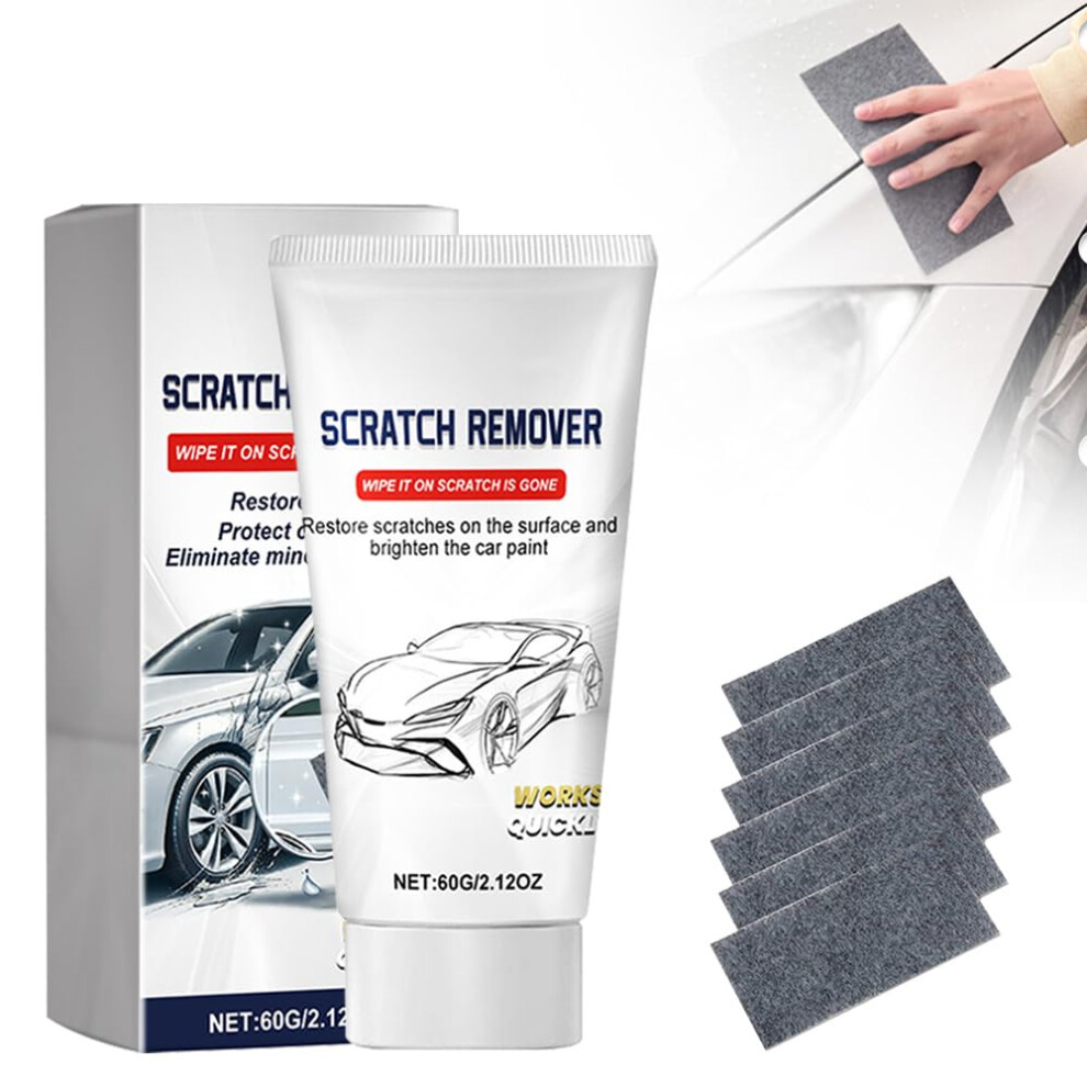 Nano Sparkle Cloth Car Scratch Remover Set, Instant Paint And Gloss Restoration, 6 Cloths 9455672796453