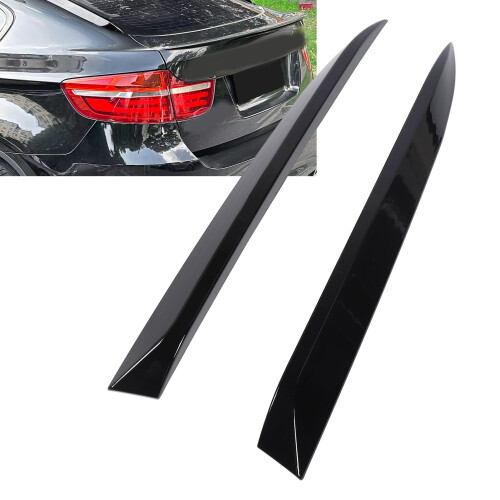 Glossy Black Rear Window Side Wing Spoiler Fit for X6 E71 E72 2008-2014 2