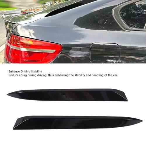Glossy Black Rear Window Side Wing Spoiler Fit for X6 E71 E72 2008-2014 1