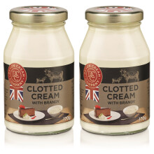 Devon Cream 170gx2 Jars English Clotted Cream with Brandy - Long Shelf Life
