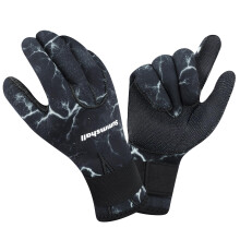 Summshall Wetsuit Gloves Water Resistance 3mm Neoprene Gloves for Women Men Thermal Antislip Diving Gloves for Boating Surfing Water Sports Spearfis