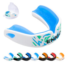 Enmo Maxilla Pro Gum Shield Adult Junior 10 Mouth Guard with Case for Rugby Boxing Hockey and Contact Sports Mouthguard with Boil Bite Breathing