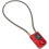 Keyless AntiTheft Motorcycle Chain Lock with Enhanced Security Vibration Alarm, Suitable for Cyclists, Red 2