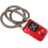 Keyless AntiTheft Motorcycle Chain Lock with Enhanced Security Vibration Alarm, Suitable for Cyclists, Red 4