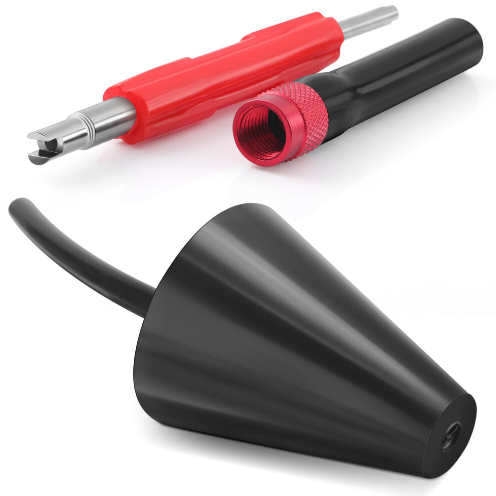 Universal Automotive Evap Service Port Adapter Kit And Durable Rubber Cone Leak Detector For Vehicle Exhaust And Intake Testing 9455672796712
