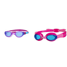Zoggs Phantom 20 Childrens Swimming Goggles BluePurpleBlue Little Twist Kids Swim Goggles UV Protection Adjustable Strap Pink and Fuchsia