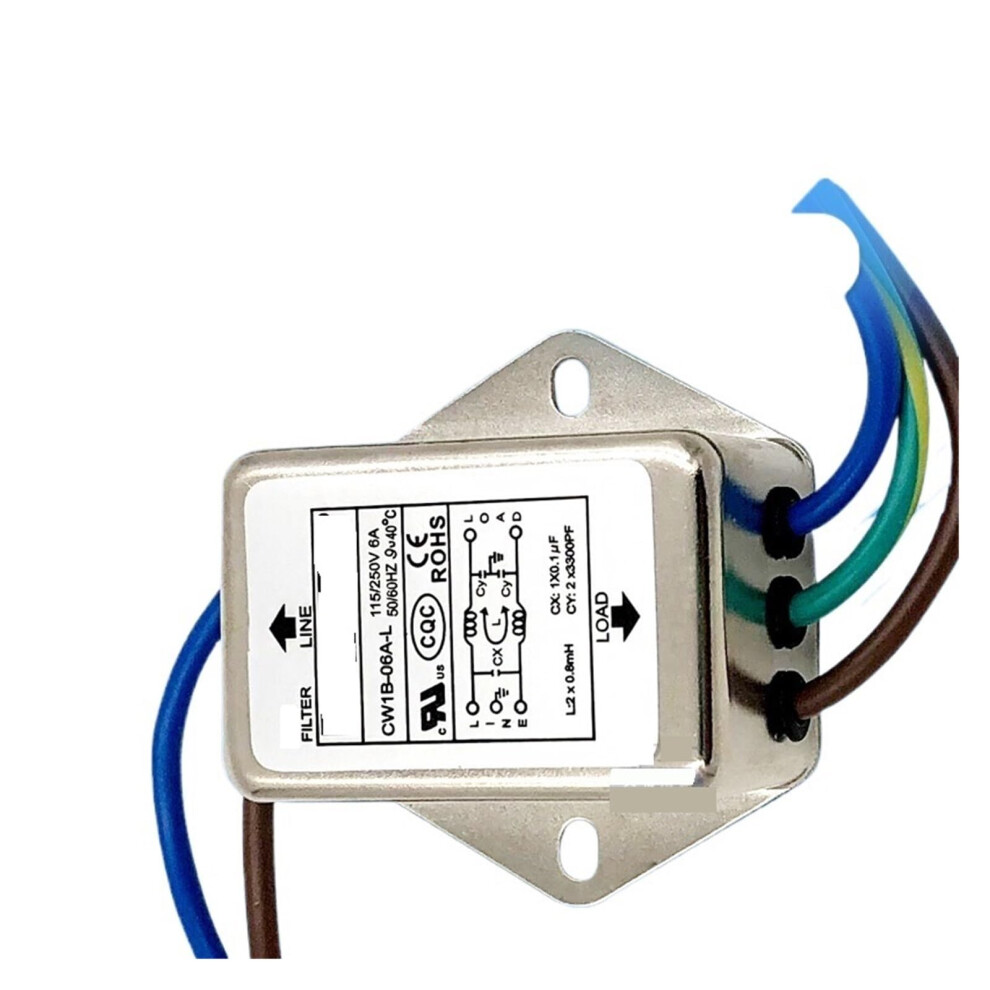 Emi Power Filter 220V Single Phase 10A Ac Line Noise Filter With Antiinterference Protection 9053599124184