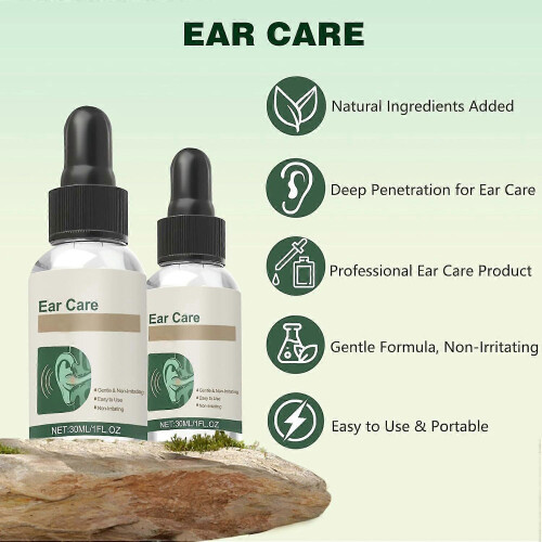 2PCS Ear Care Drops Gentle Formula, Non-Irritating Gentle Formula, Tinnitus 2