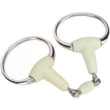 Horse Snaffle Bit, Rubber Wrapped Easy to Control Compact Horse Mouth Bit Apple