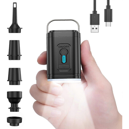Mini Air Pump for Inflatables Portable, Electric Type-C Rechargeable Quickly