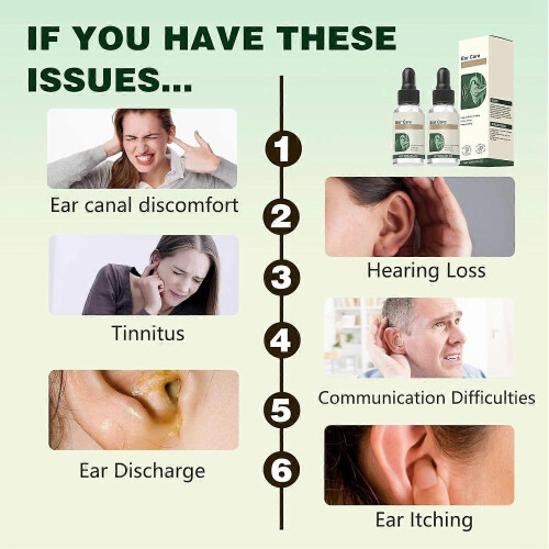 2PCS Ear Care Drops Gentle Formula, Non-Irritating Gentle Formula, Tinnitus 1