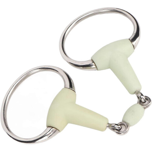 Horse Snaffle Bit, Rubber Wrapped Easy to Control Compact Horse Mouth Bit Apple 1