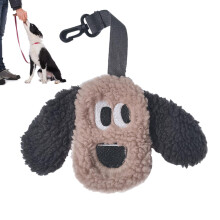 Dog Poop Holder, Funny Dog Bag Dispenser with Zipper, Refillable Dog Poop Bag Holder, Multifunctional Dog Bag, Dog Waste Bag Dispenser for Outdoor Use
