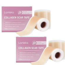 (2pcs) Collagen Scar Tape For Face, Losveo Silicone Scar Sheets For Face Wrinkles