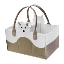 Diaper bag – elegant spacious with multiple compartments, insulated holders, waterproof, khaki